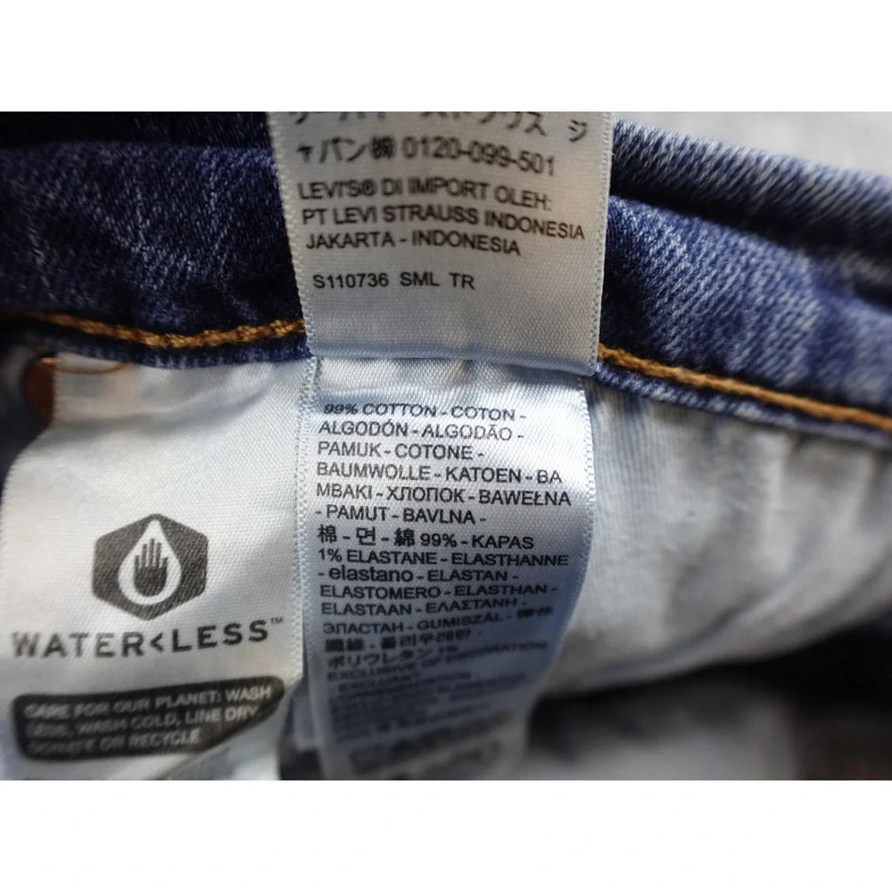 Levi's 502‎ Taper Jeans Mens 38x30 Blue Excellent Premium Waterless Denim 29507